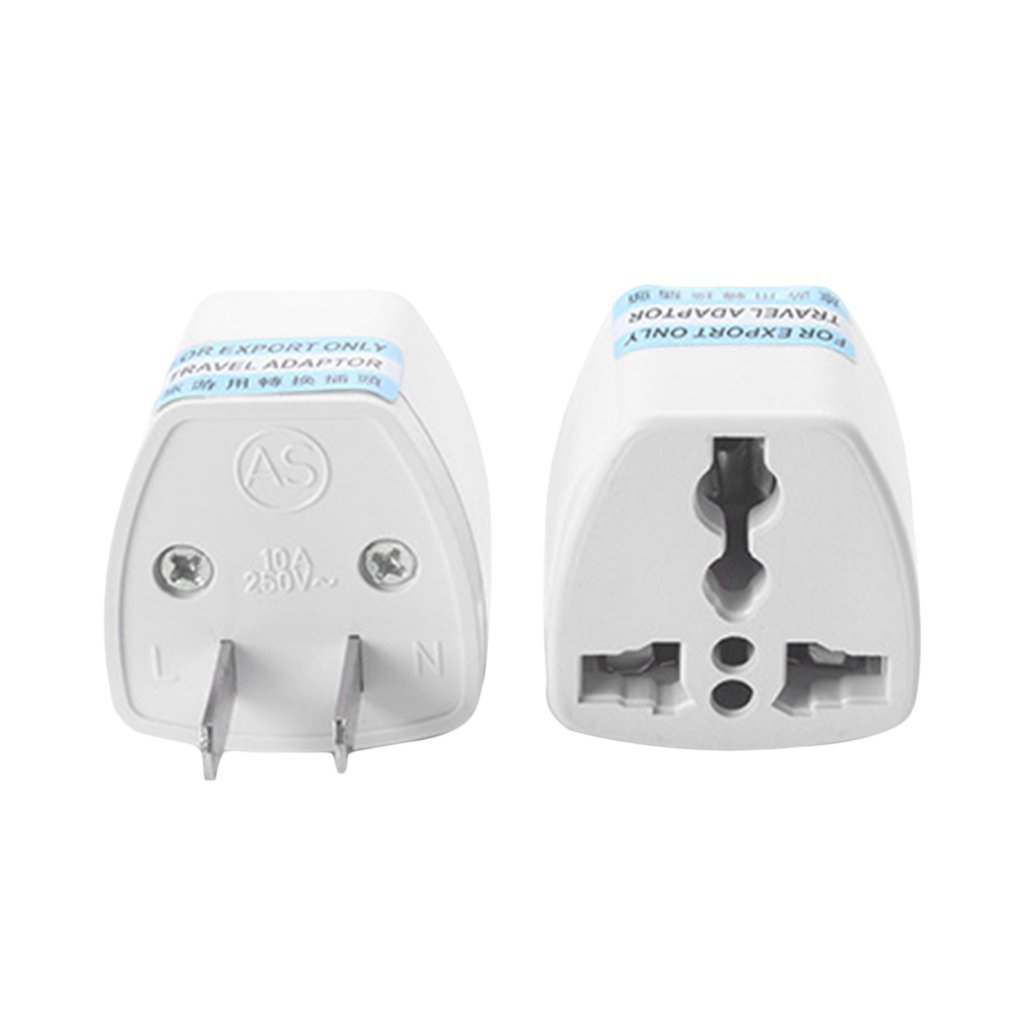 Draagbare Size Universal Us Power Socket Plug Travel Muur Ac Power Charger Outlet Adapter Converter Socket Wit