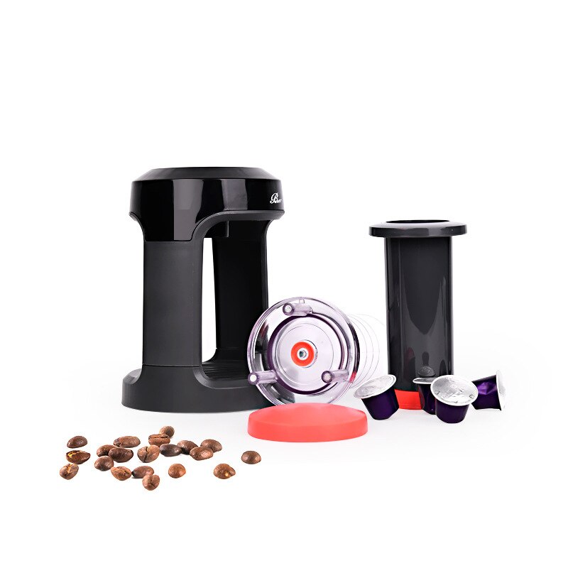 Multi-function Automatic Pressing Coffee Machine Capsule Coffee Maker Espresso Brewer Manual Hand French Press Cafetera