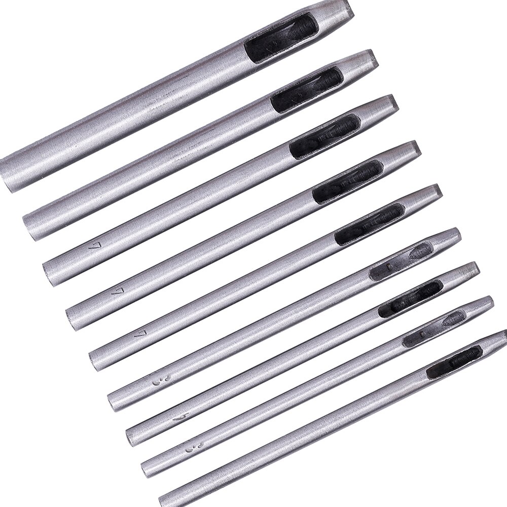 Lmdz Leather Perforator Cutter 0.5 Mm-5 Mm Lederen Gereedschap Voor Lederen Horlogebanden Riemen Canvas Papier ronde Holle Gat