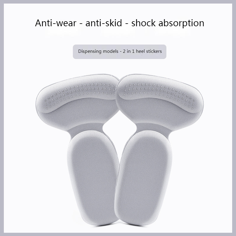 Pegatinas de esponja en forma de T para talón cojín para zapatos Protector de talón para zapatos insertos de tacones altos almohadillas para talón ajustador de zapatos medias plantillas para mujer: Blanco