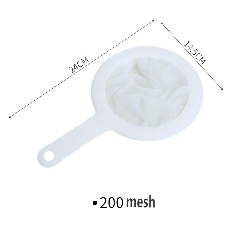 100/200/400 Mesh Wasbaar Nylon Ultrafijn Filter Mesh Zeef Lepel Zeef Sojamelk Sap Koffie Thee Filter Keuken vergiet: green