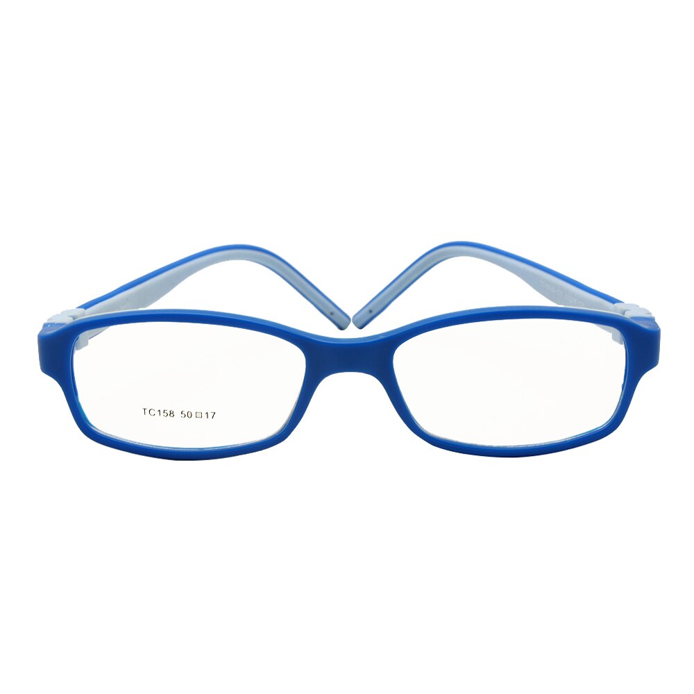 Kids Optical Glasses Frame Size 50 Silicone Safety Flexible Temple Children Eyeglasses Unbreakable Boys Girls: blue