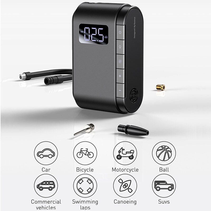 Baseus Wireless Inflatable Pump Portable Electric Air Pump For Car Motorcycle Bicycle Tire Inflator Smart Car Air Compressor