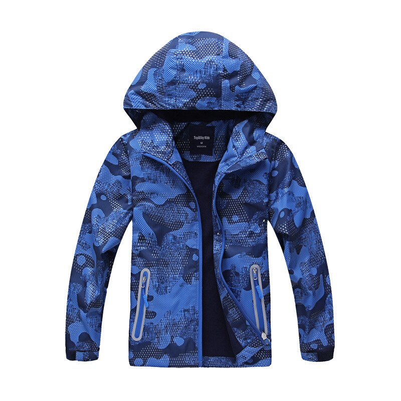 Boy Kids Softshell Waterproof Rain Coat Children Outdoor Hiking Clothing Windbreaker Toddler Soft Shell Fleece Jackets Outerwear