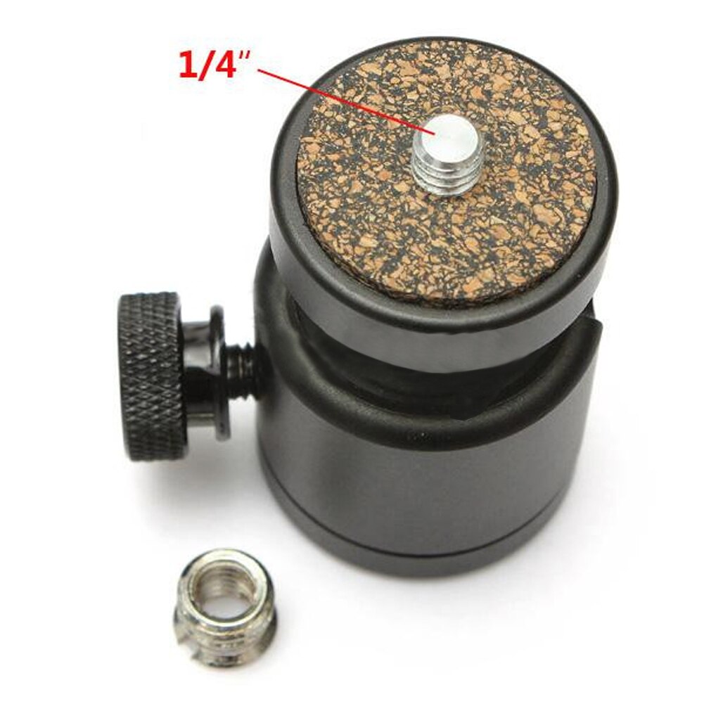360 fotocamera Treppiede Testa A Sfera Girevole 1/4 "Vite di Montaggio per Treppiede Della Macchina Fotografica DSLR Mini Ballhead Stand Supporto Della Staffa Adattatore montaggio Hot