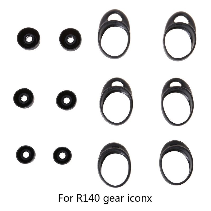 3 par de silicone capa protetora caso escudo protetor kits para samsung gear iconx SM-R140 bluetooth fones de ouvido acessórios 95af