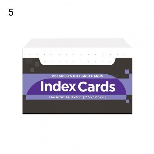 Praktische 1 Set Grote Multifunctionele Neon Index Kaarten Papier Note Kaarten Milieuvriendelijke Voor Thuis:  5