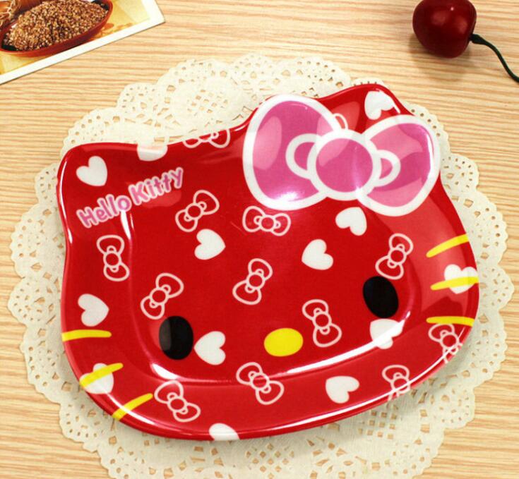 Plate plastic resin snack dish plate pink: 2