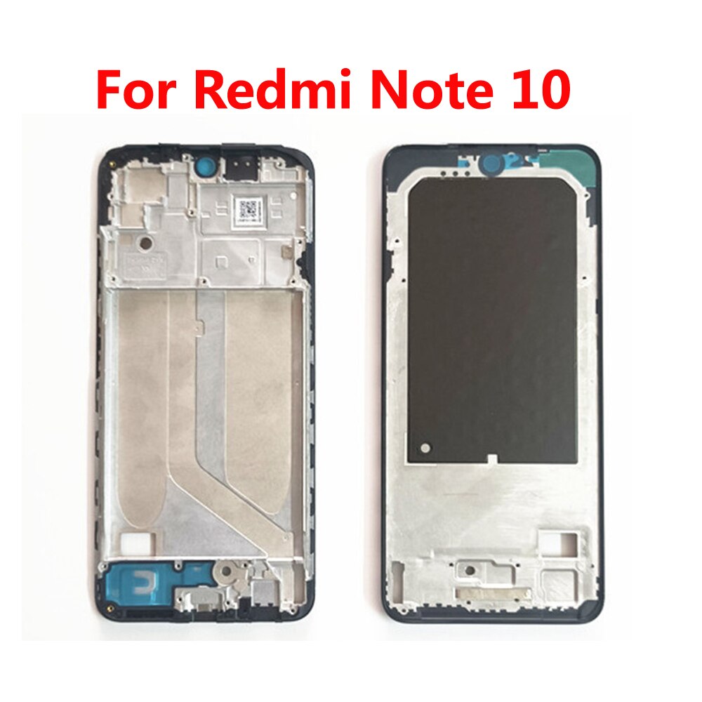 Original For Xiaomi Redmi Note 10 , 10 Pro LCD Front Housing Middle Frame Bezel Chassis Shell Smartphone Repair Parts