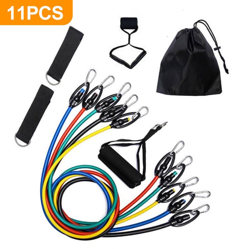 11 Stuk Fitness Rally Trekken Touw Workout Fitness Apparatuur Fitness Elastische Band Weerstand Bands Voor Sport Booty Verbod