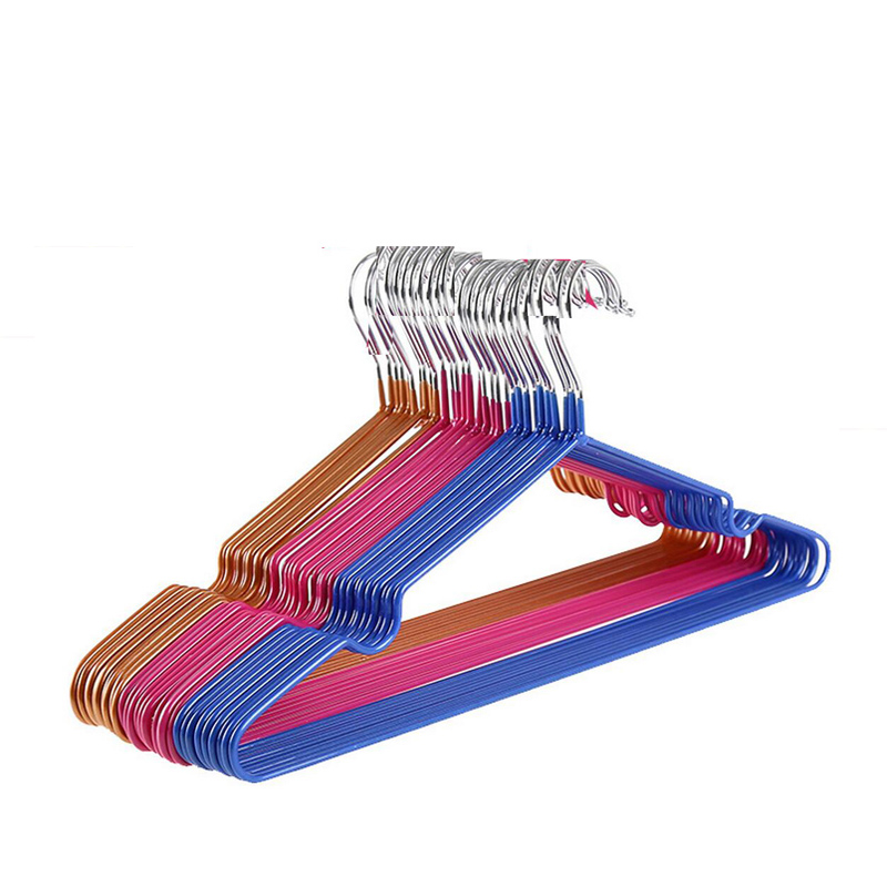 Perchas de plástico antideslizantes para secar y secar ropa, Perchero de acero inoxidable para ropa de adultos, 10 unidades por lote, 40cm