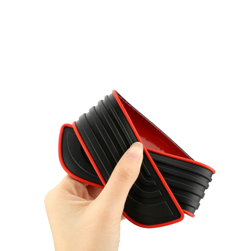 4pc Gomma Davanzale Della Porta dell'automobile Coperture Dello graffiare Nero Porta Pannello Guardie ordinare Protezione anti-graffio Parti Esterne Accessori per La Decorazione auto