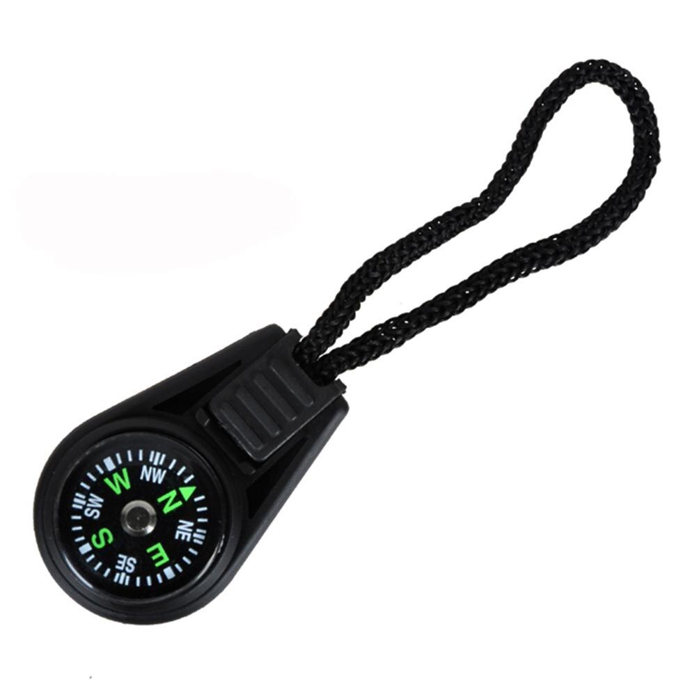 Mini Brújula de supervivencia portátil con cordón para montañismo, herramienta de viaje, navegador, acampada, bolsillo EDC, Q2T0, 1 unidad