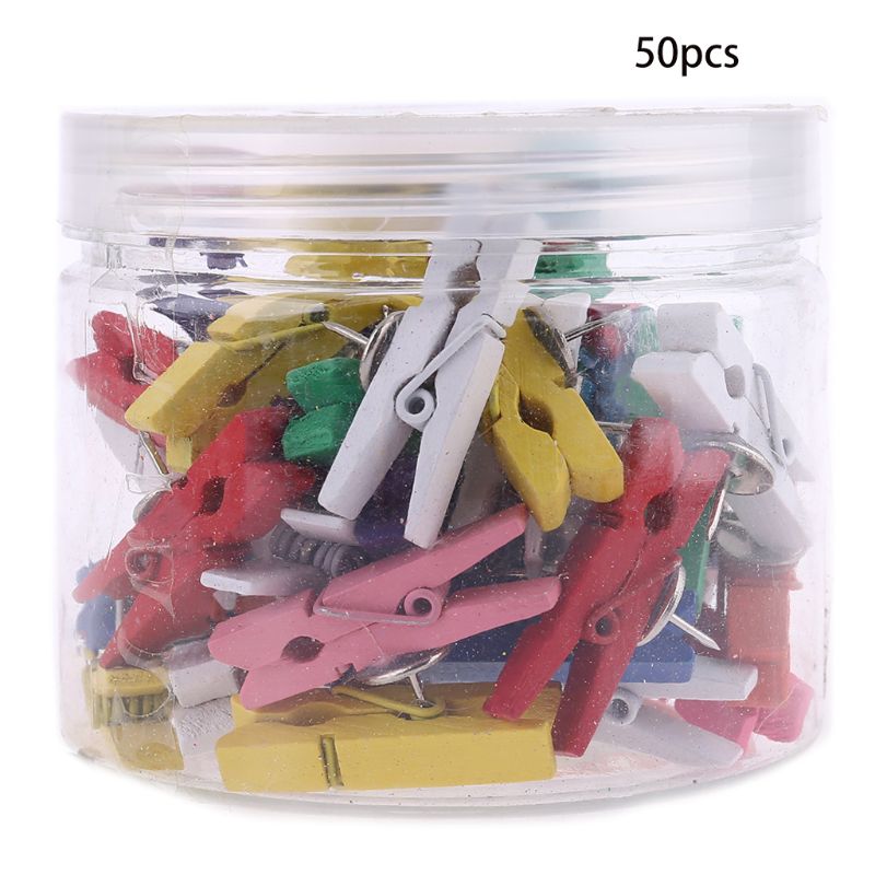 50 Pcs Push-Pins Clips Tacks Clips Daumen Clips Wand Clips mit Pins für Kork Boards Kabine Wände Mit Kunst projekte Fotos