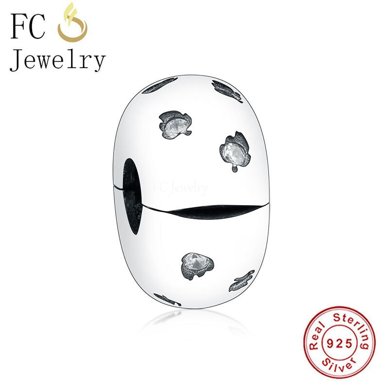 FC Jewelry Fit-pulsera de plata de ley 925 para mujer, cierre redondo, fabricación de cuentas, Berloque: FC1218