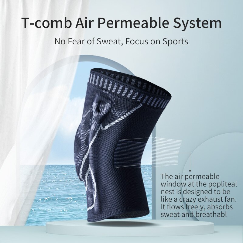 Tmt 3d knestøtte pute til sport leddgikt kneepads støtte volleyball vakt ledd basketball sykkel patella vakt beskytter 1pc