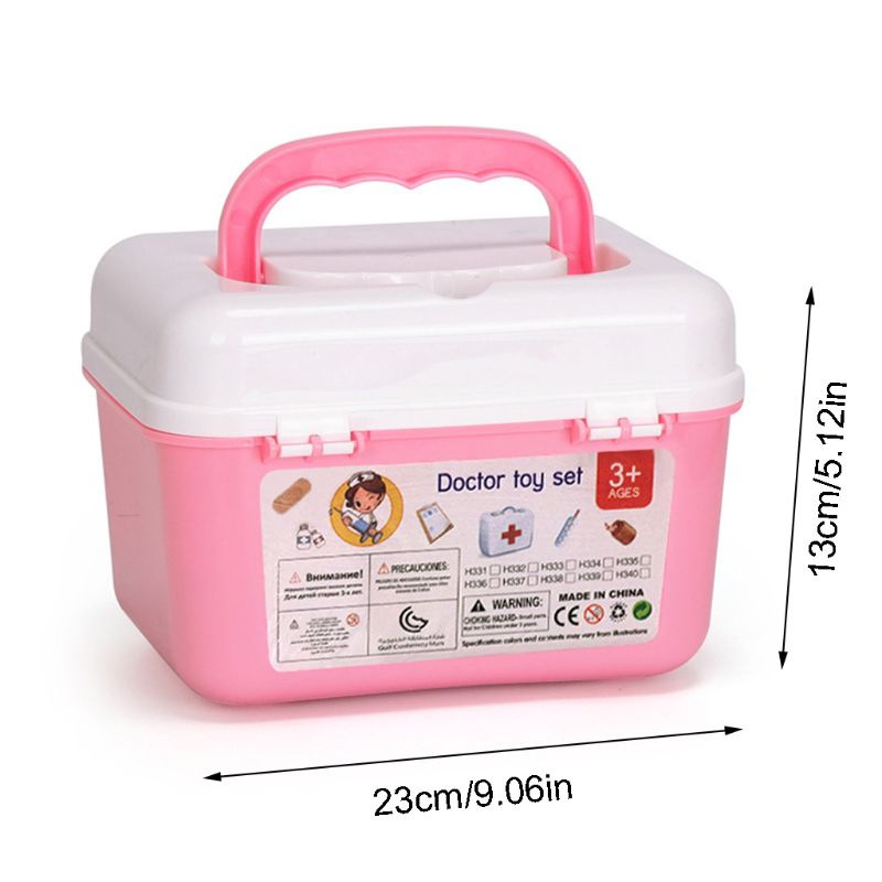 26/31/39 Pcs Pretend Doctor Nurse Toy Kit Dentist Playset for Boys Girls