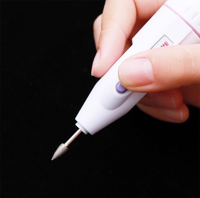 Bärbar mini nagel elektrisk borrslipning batteri maskin nagelborr buffertfil nail art kit pro 5 tips diy nagelverktyg