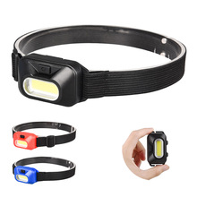 Mini COB LED faro hoofdlampara faro linterna frontal para Camping al aire libre pesca cabeza lámpara linterna AAA