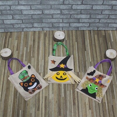 Halloween Candy Bag Cute Pumpkin wizard Children's Party Decoration Halloween for Children