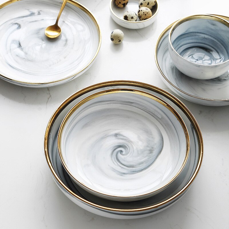Top knogle keramik middagssæt suppeskål sæt porcelænsservice sæt tallerken bordservice spisestel bordservice sæt bestik sæt