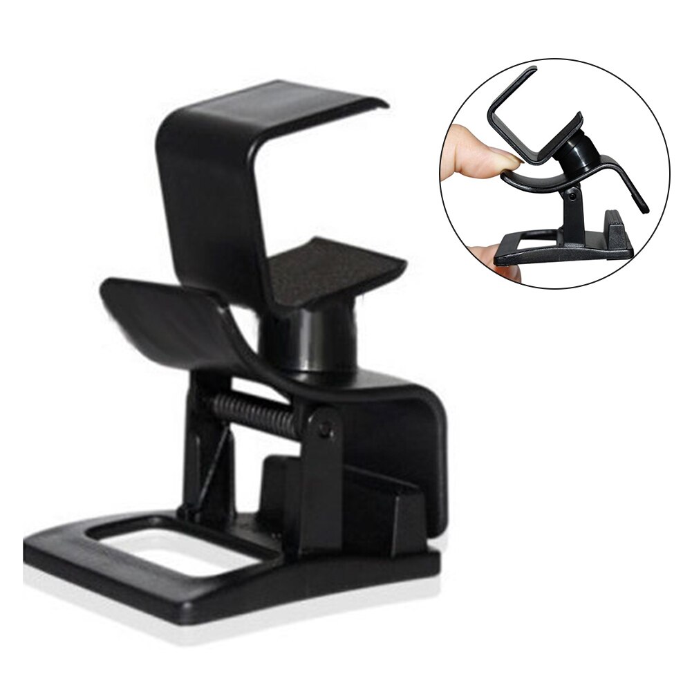 Soporte de rotación portátil ajustable para cámara PS4, Clip de TV, negro