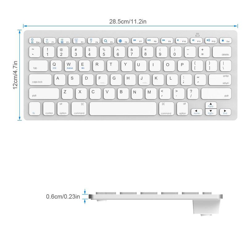 Draadloze Gaming Toetsenbord Computer Game Universal Home Office Bluetooth Toetsenbord Voor Spaans Duits Russisch Frans Koreaanse Arabisch