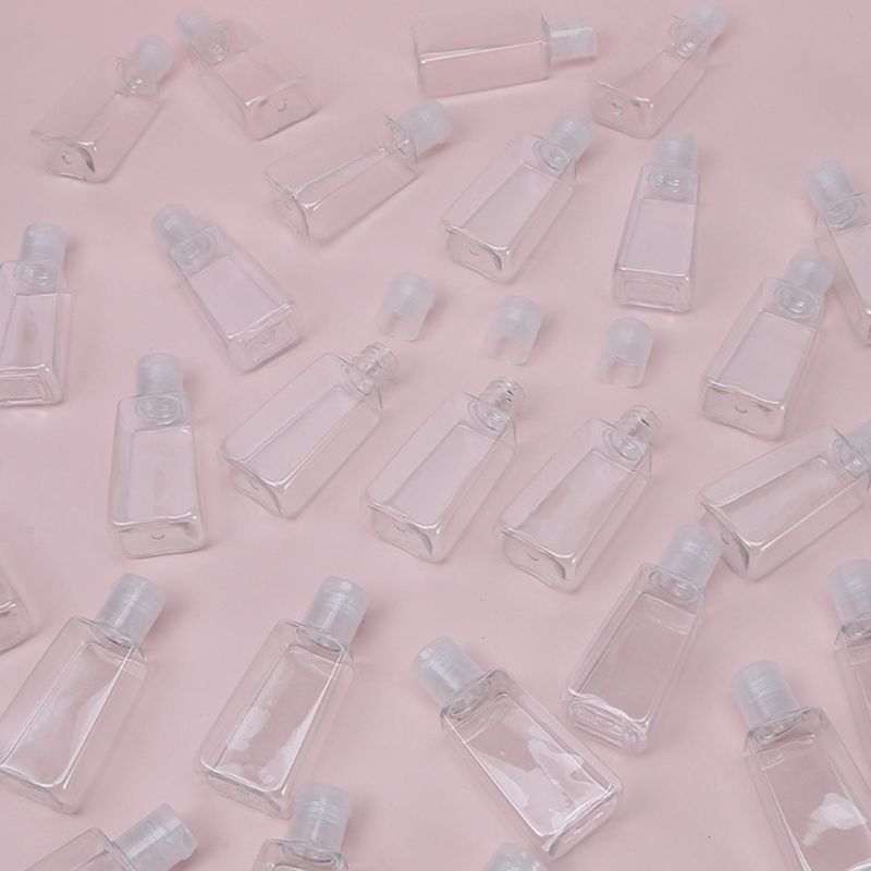 10Pcs 30Ml/1Oz Herbruikbare Plastic Lege Travel Size Fles Flip Cap Liquid Hand Lotion Shampoo Hand sanitizer Dispenser