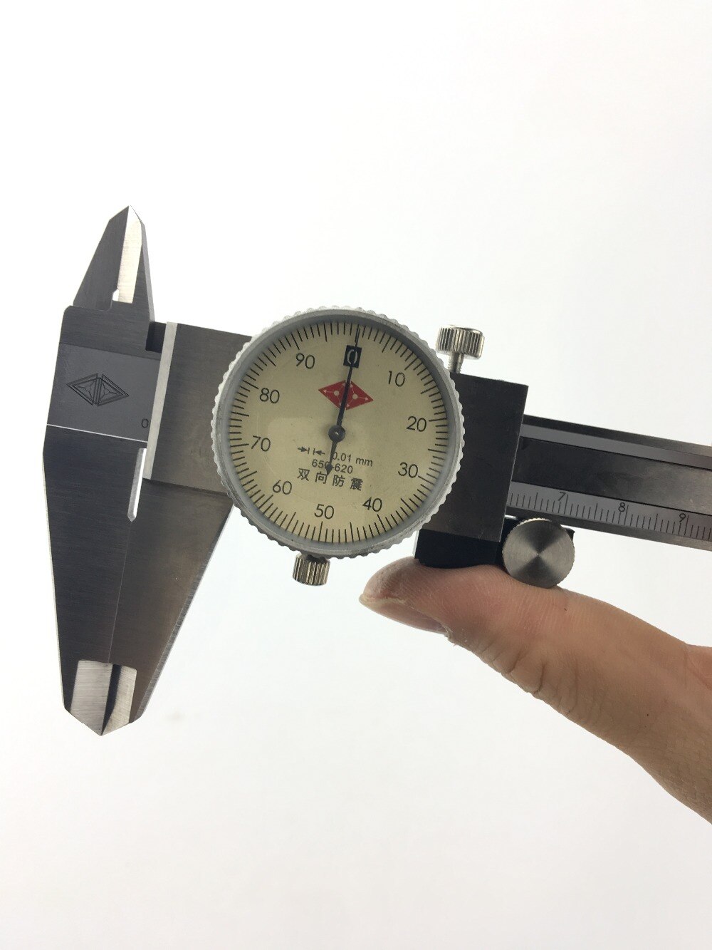 8" 0-200mm 0.02/0.01mm Caliper Shock-proof Stainless Steel Vernier Caliper Measurement Gauge Metric Measuring Tool
