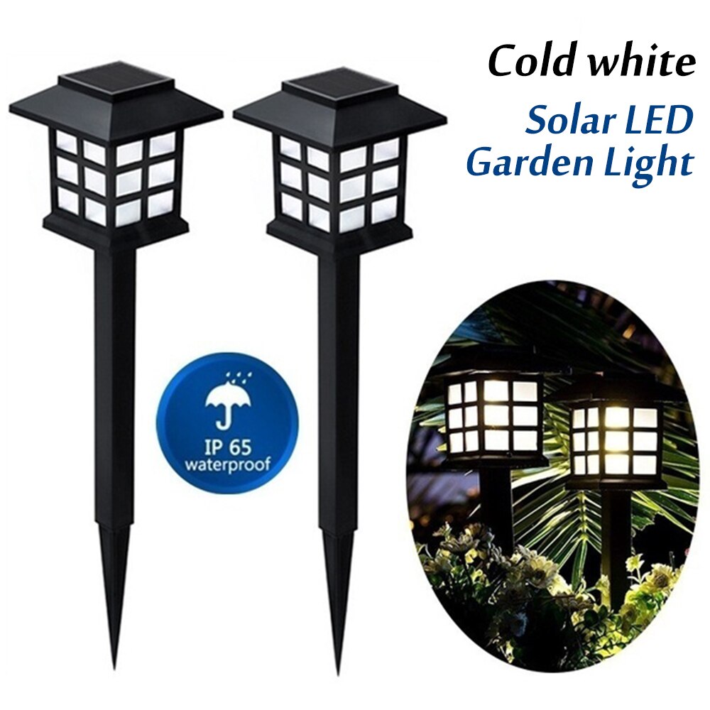 2pcs Solar Street Light Solar Panel Is Suitable For Outdoor Garden Light Lawn Terrace Yard Pedestrian Road Light Landscape Light: Cold White