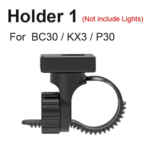 Newboler 5200 mah krachtige fietslamp 3 led aluminium usb fiets koplamp set regenbestendige mtb voorlamp fietslamp powerbank: Houder 1
