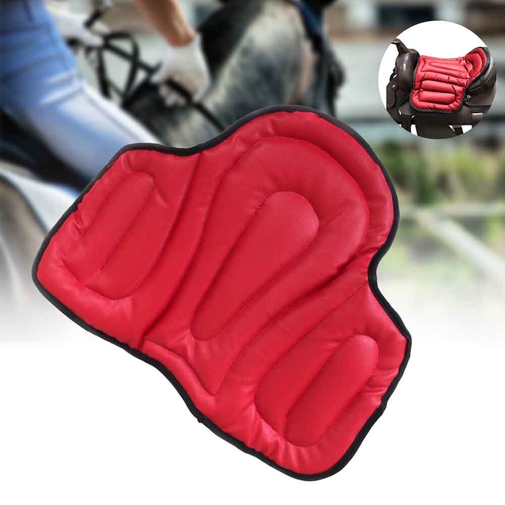 Comfortable Horse Riding Saddle Pad Equipment Accessories Breathable Seat Cushion Outdoor Equestrian Training Shock Absorption