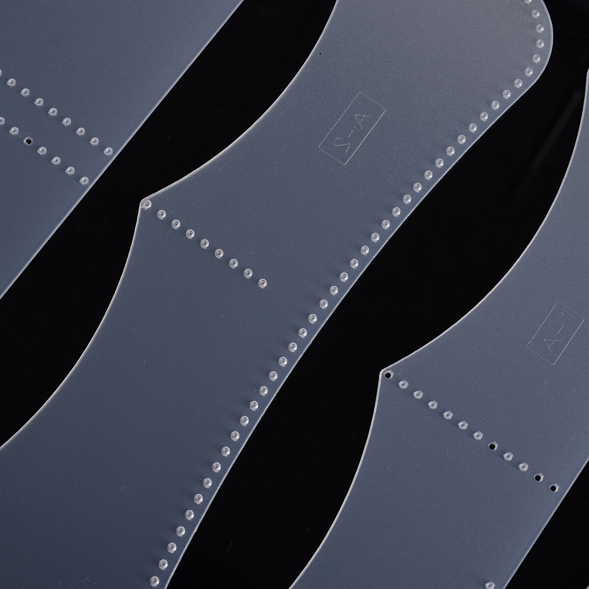 1 set PVC DIY Women Wallet Leather Stencil Sewing Pattern Leather Craft Template Home Handwork Template Handcrafting Set