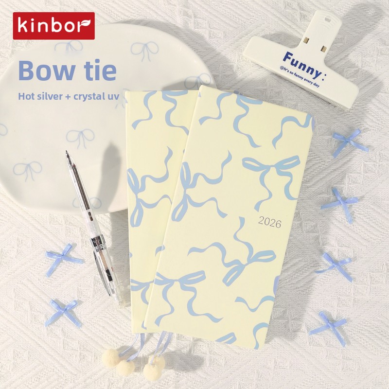 Kinbor Planner Notebook Yearly/Monthly/Weekly Organizer Handbook Goal Tracking Annual Goals Doodling Small Notepad