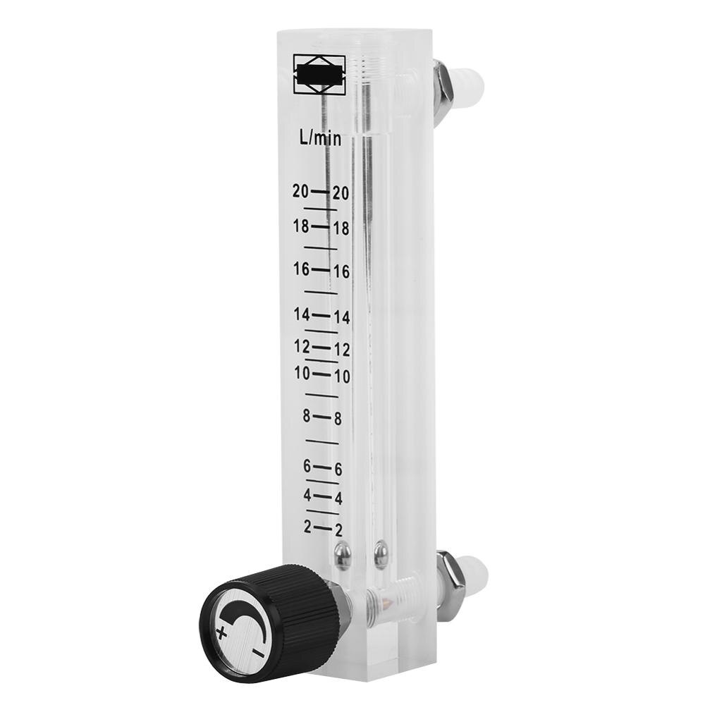 2-20 lpm gasflowmåler lzq -7 flowmåler med kontrolventil til ilt/luft/gas målerabat