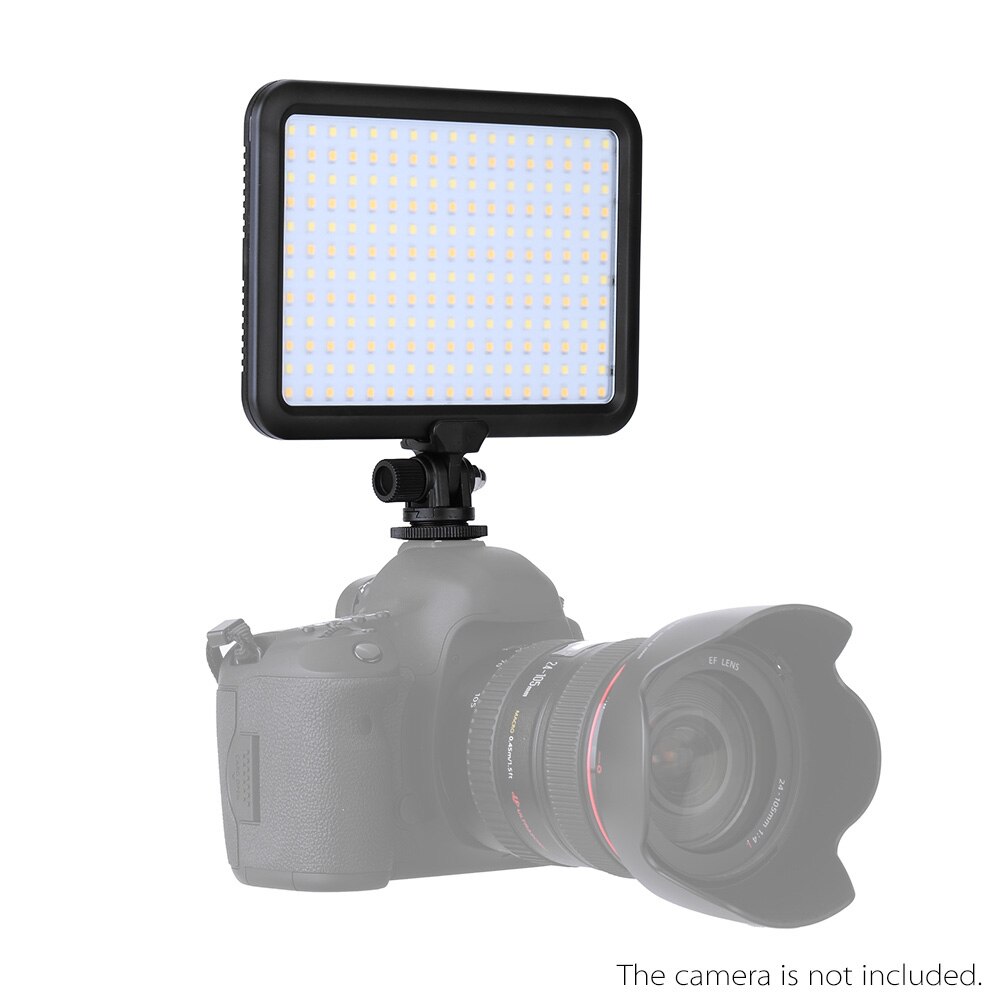 Triopo TTV-204 Ultra Fotoapparatuur LED Camera Video Lamp voor Canon Nikon Pentax Camcorder Fit Sony Batterij
