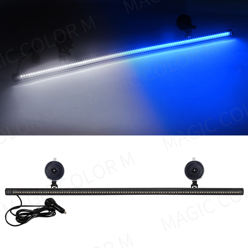 96 LED 3030 perles pare-brise avant lampe clignotante d'urgence voiture lampe stroboscopique barre feu de signalisation Auto toit voyant d'avertissement 12V: RGB
