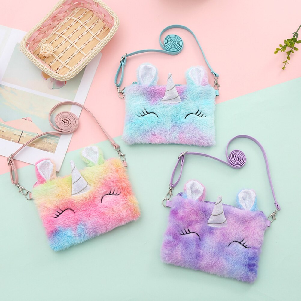 freundlicher Geldbörse Taschen Nette Einhorn Tiere Schulter Bote Taschen freundlicher Schlüssel Geldbörse Nette Prinzessin Mini Handtasche