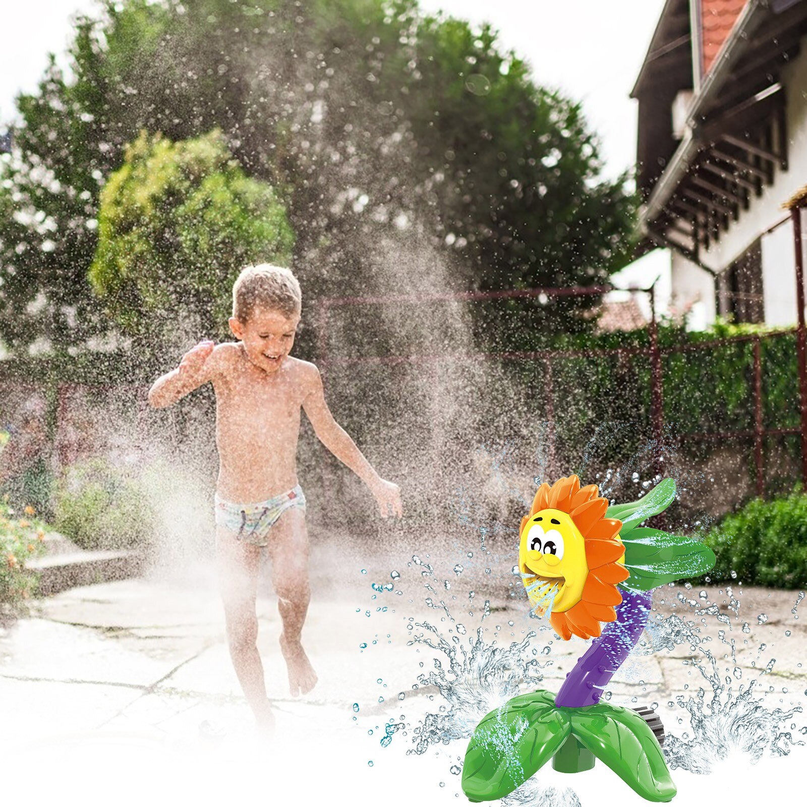 Splash Zonnebloem Tuin Water Sprinkler Gazon Sprinkler Voor Kids Zomer Tuin Zwembad Speelgoed Tuin Speelgoed # G30