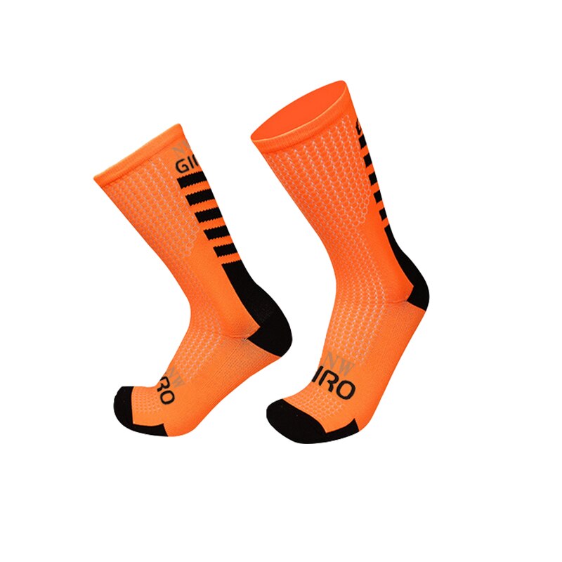 NW-GIRO 2022 Cycling Socks Man Bike Running Mtb Men&#39;s Bicycle Compression Knee-high Funny White Blace Black Green: Khaki