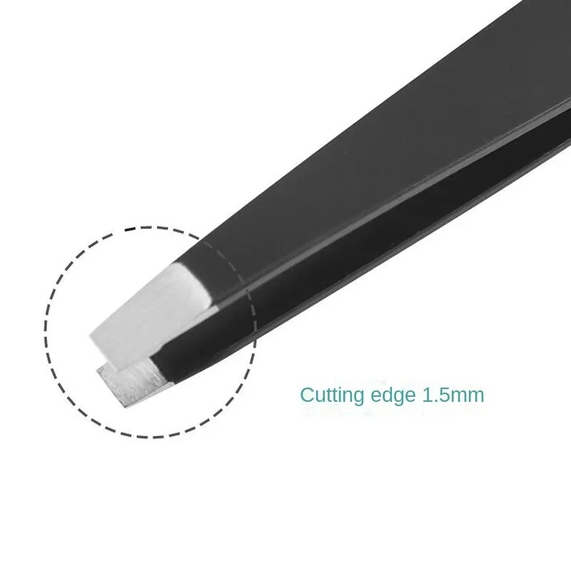 1 Uds pinzas para cejas de acero inoxidable depilación facial recortador de cejas Clip de pestañas herramientas de maquillaje de belleza cosmética para Dropshipp