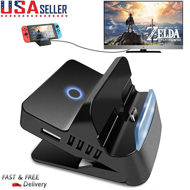 Mini Portable Charging Dock TV Converter HDMI Charger Base Station for Nintendo Switch Dock Switch Converter