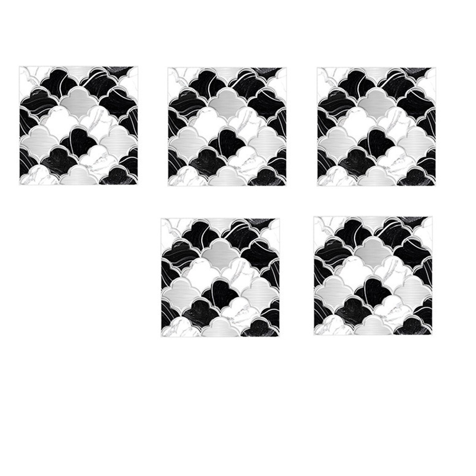 Mozaïek Tegel Zelfklevende Muur Sticker 5Pcs 10X10Cm Keuken Behang Muurschilderingen Waterdicht Stickers Woonkamer badkamer Decoratie: A