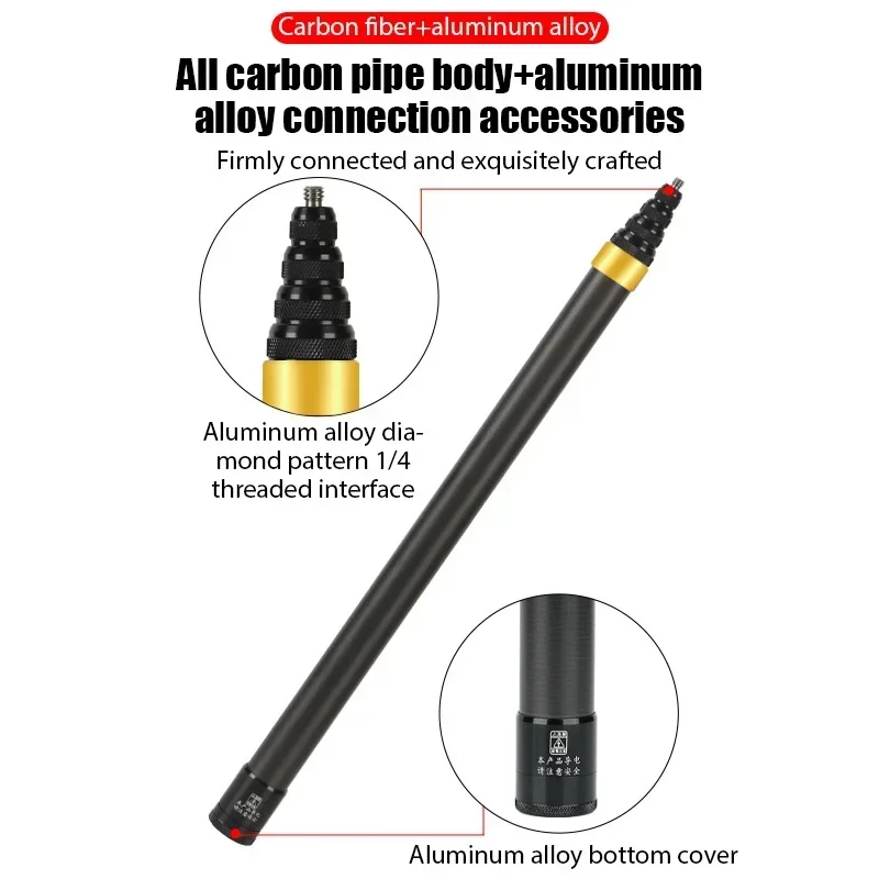 Perche à Selfie Invisible en Fiber de carbone, édition étendue, pour Insta360 X3 GO3 Action 4, accessoires 300CM pour DJI GoPro