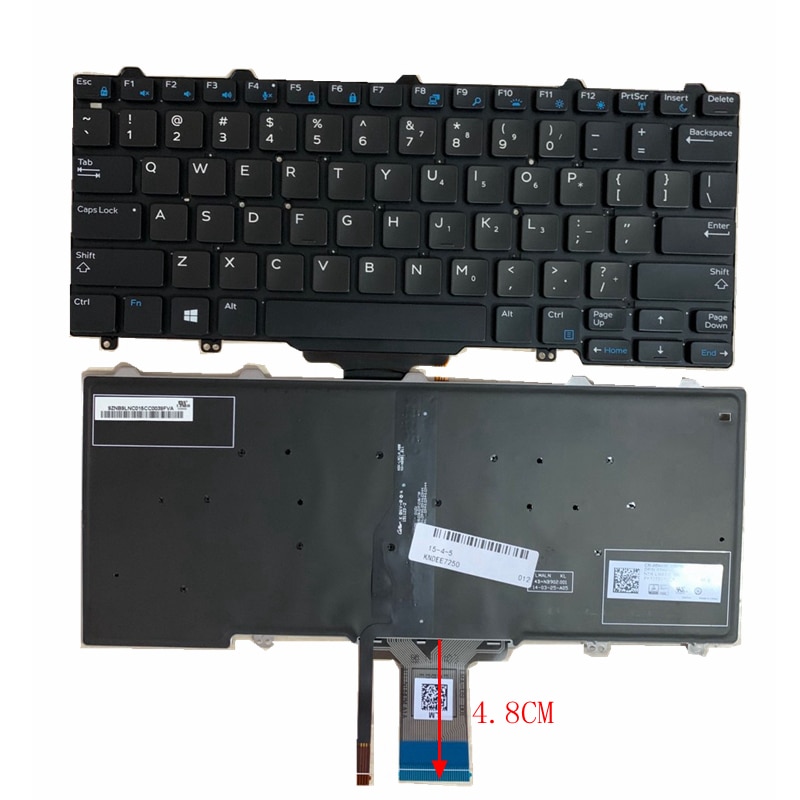 98% US laptop keyboard For DELL Latitude 7350 5290 E5250 5270 E7270 E7250 7270MJ8HY 0MJ8HY XCD5M 0XCD5M Backlit
