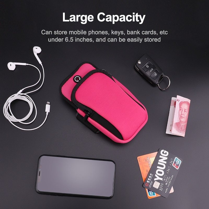 Losfick borsa da braccio sportiva impermeabile per telefono donna uomo per iPhone Huawei Xiaomi sport borsa per cellulare custodia da braccio per telefono