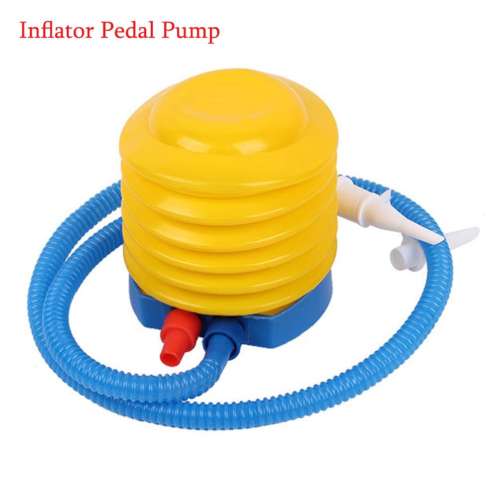 Hamaca de agua flotante reclinable, colchón de aire inflable plegable de PVC, colchonetas para piscina, cojín de playa, silla para dormir: Inflator Pedal Pump