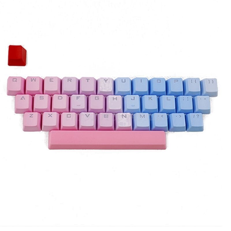 RGB PBT 35 Keys OEM Double Shot Backlit Keycaps for Cherry Mechanical Keyboard: B