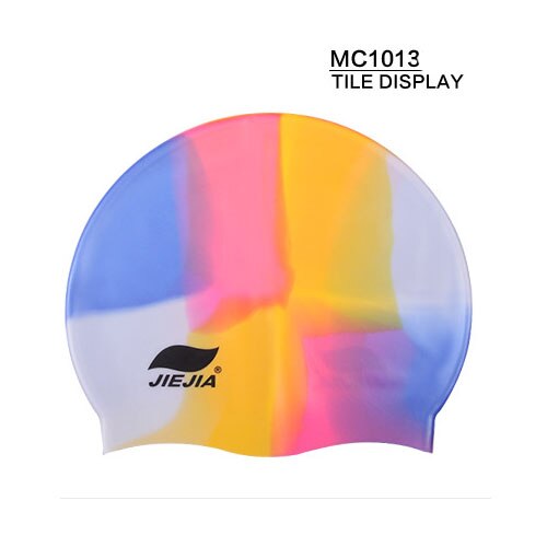 Unisex adult swim cap waterproof silicone swimming pool hart High elasticity: MC1013