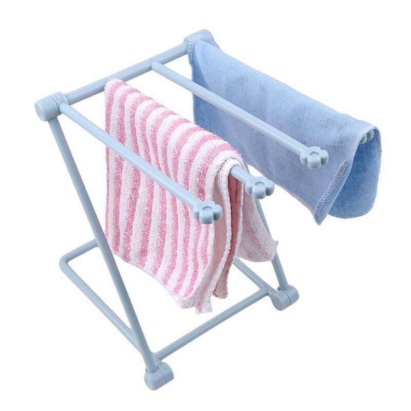 Opvouwbare Handdoek Houder Voor Keuken Badkamer multifunctionele Plastic Rag Rack